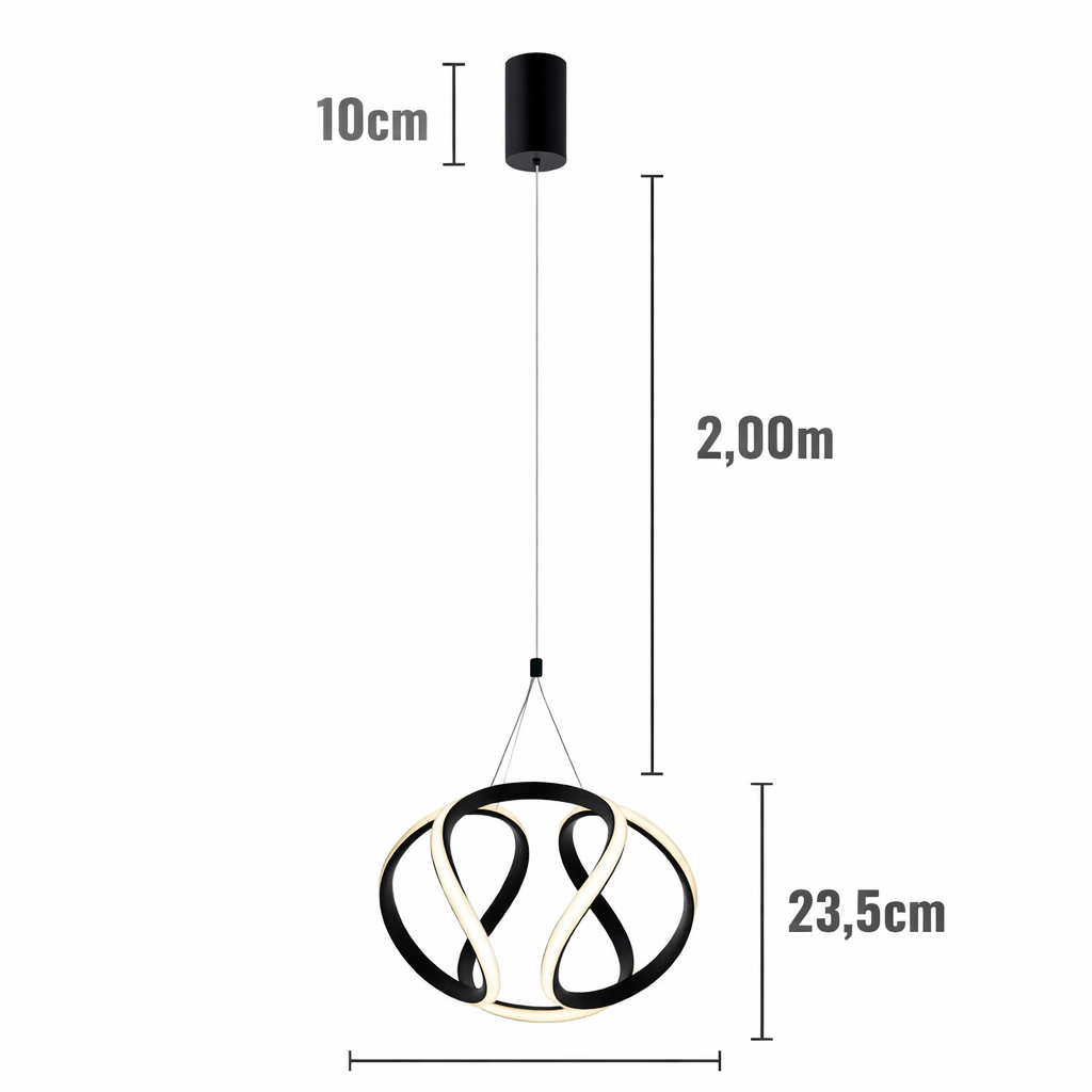Lámpara Colgante LED Escultórica de Diseño Moderno ✨
