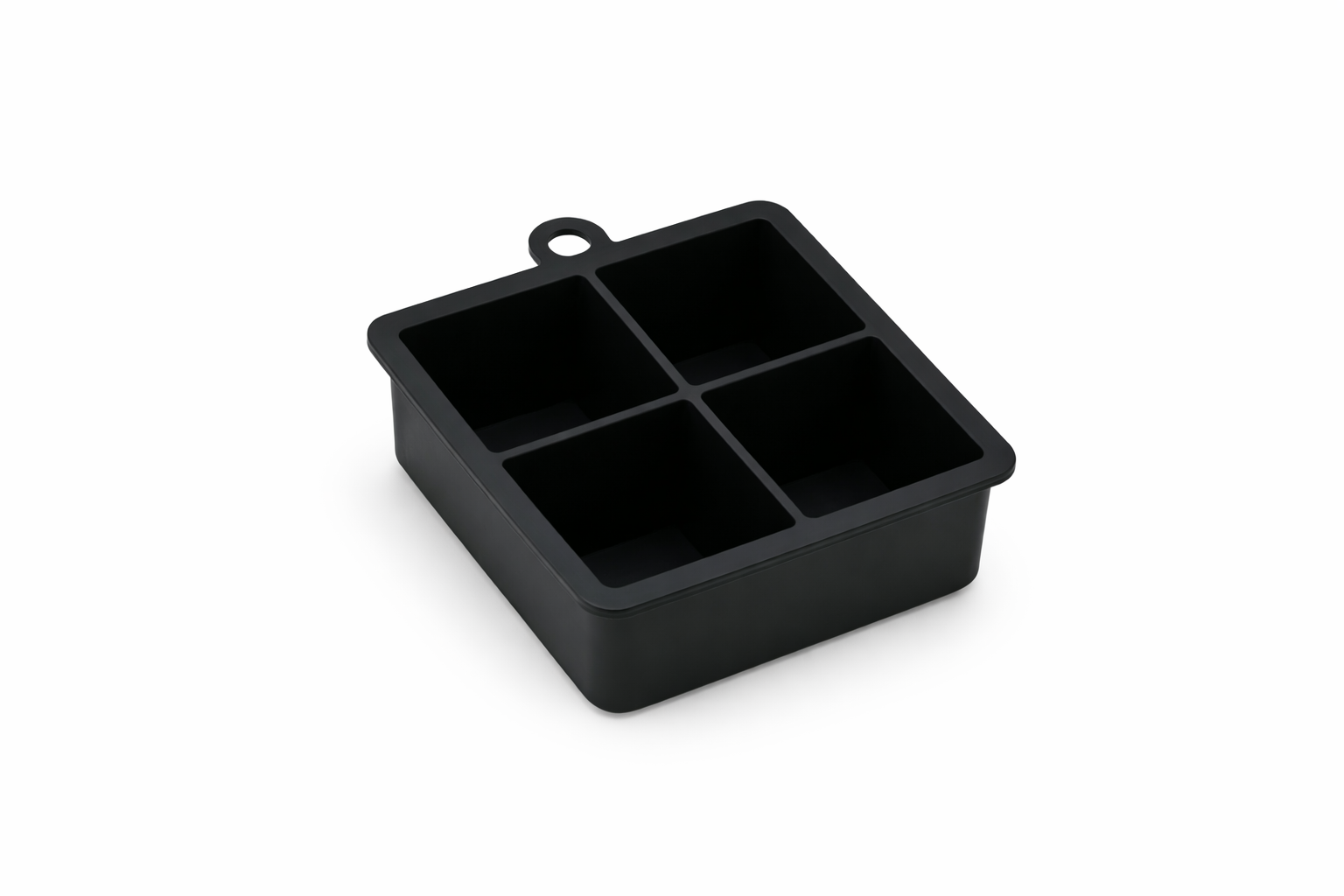 Molde de silicona para cubitos de hielo.
