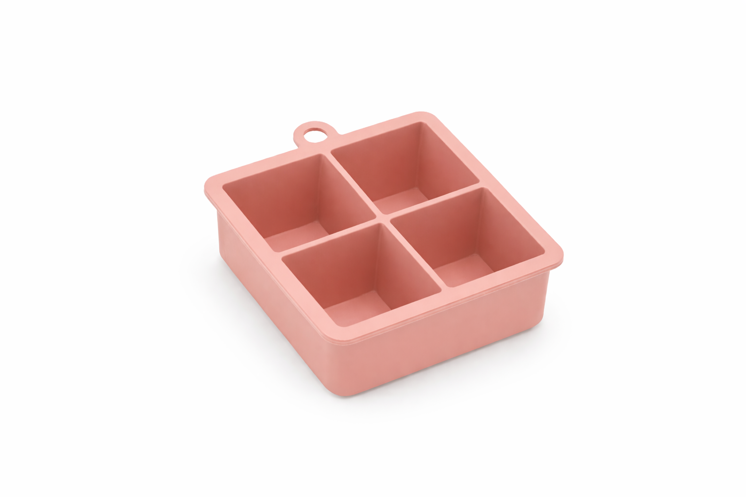 Molde de silicona para cubitos de hielo.