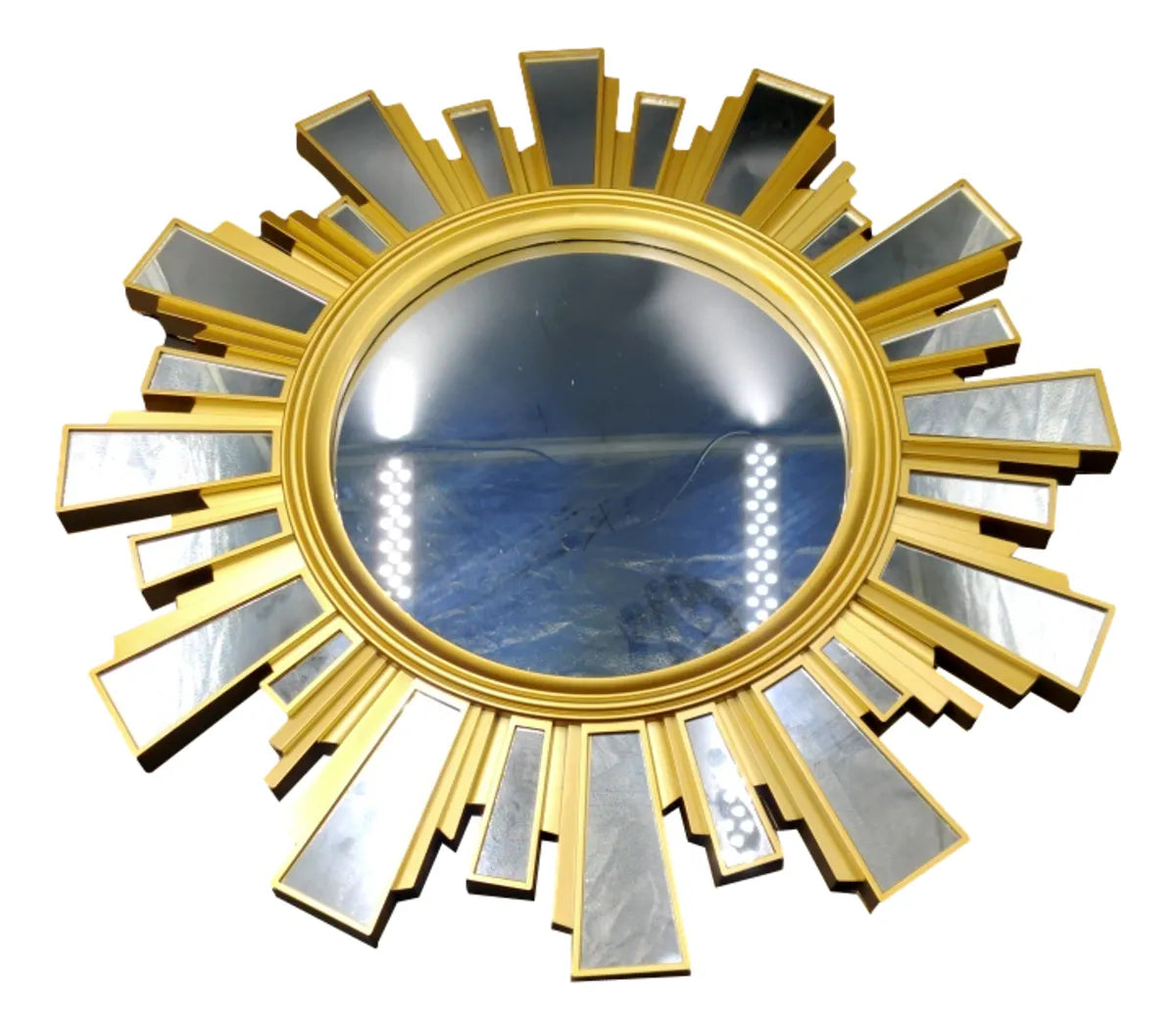 Espejo Decorativo Dorado – Diseño Elegante