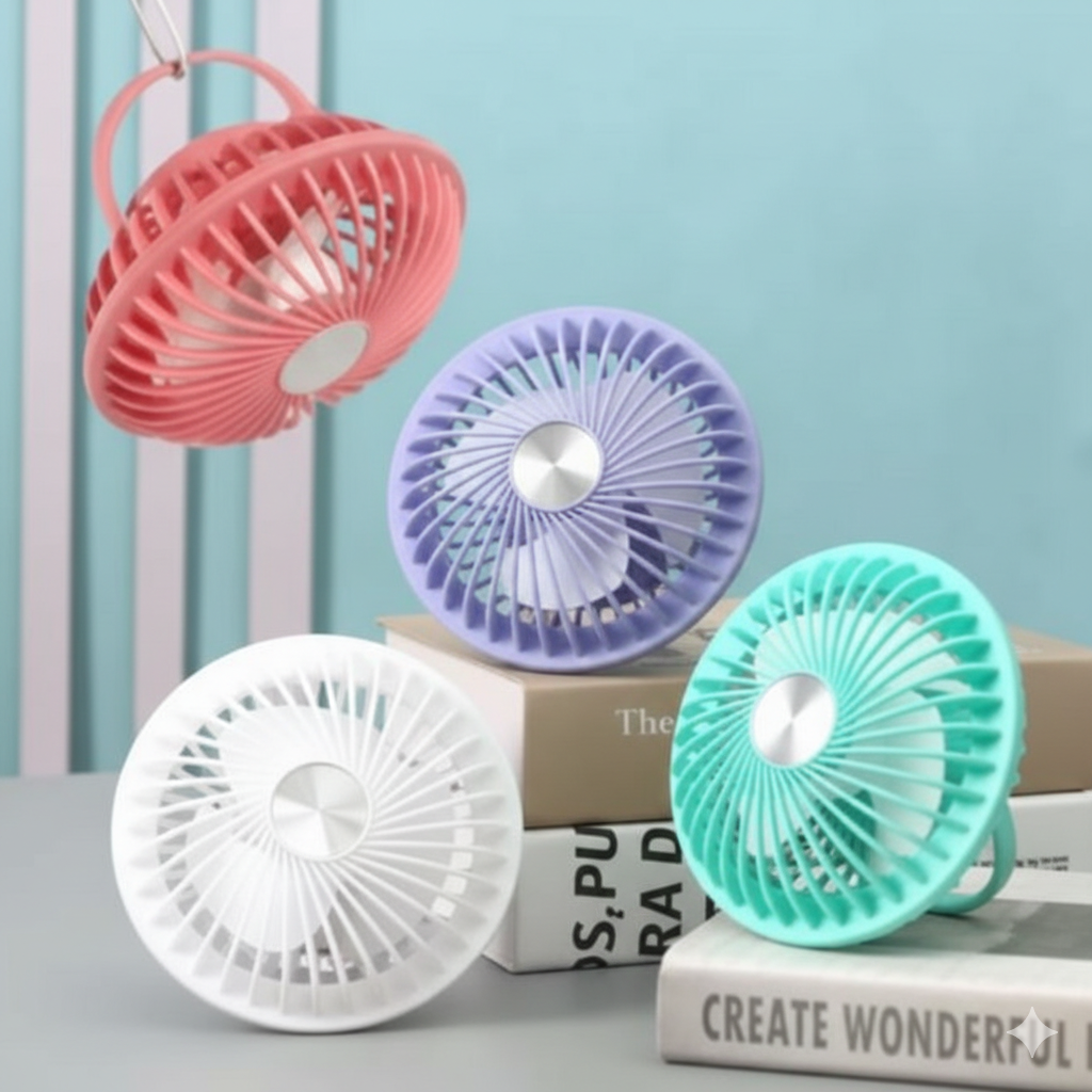 Ventilador Portátil – Frescura Práctica para Llevar a Donde Quieras