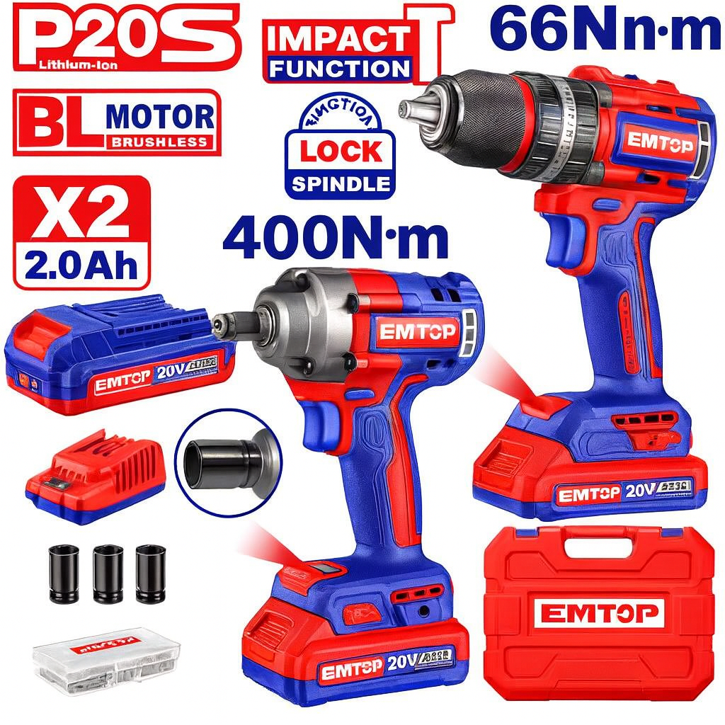 Kit Combinado Inalámbrico 20V