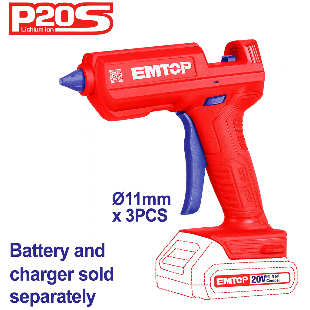 Pistola de Silicón Inalámbrica 20V