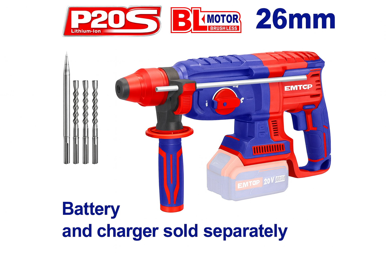 Rotomartillo Inalámbrico Brushless 20V