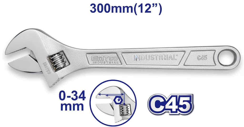 Llave ajustable:300mm(12")