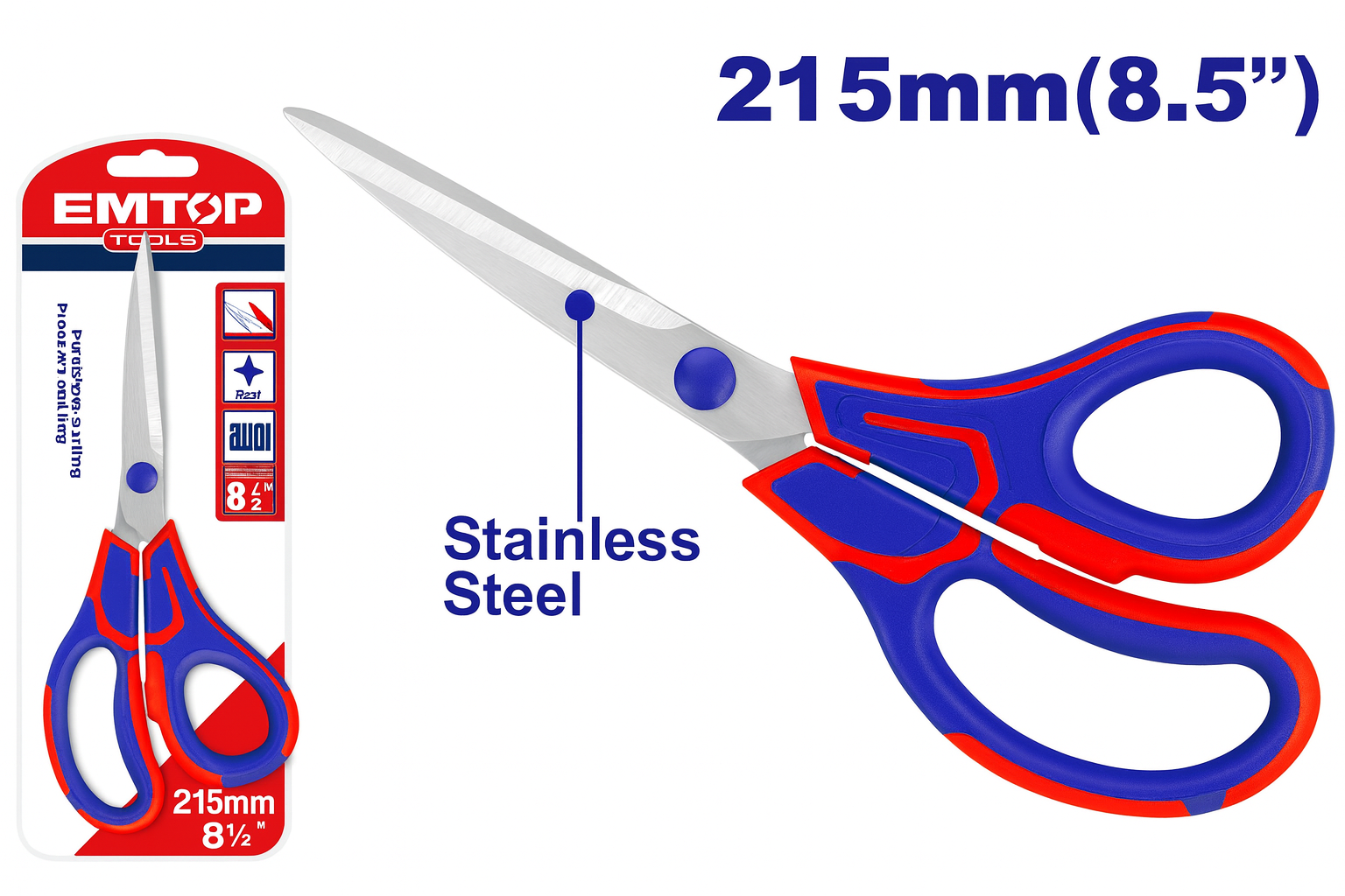 Tijeras Tamaño: 215 mm (8,5")