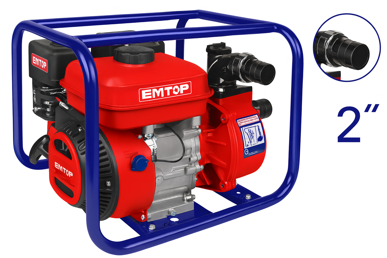 Bomba de Agua a Gasolina 2″ –  7.0HP, 550 L/min