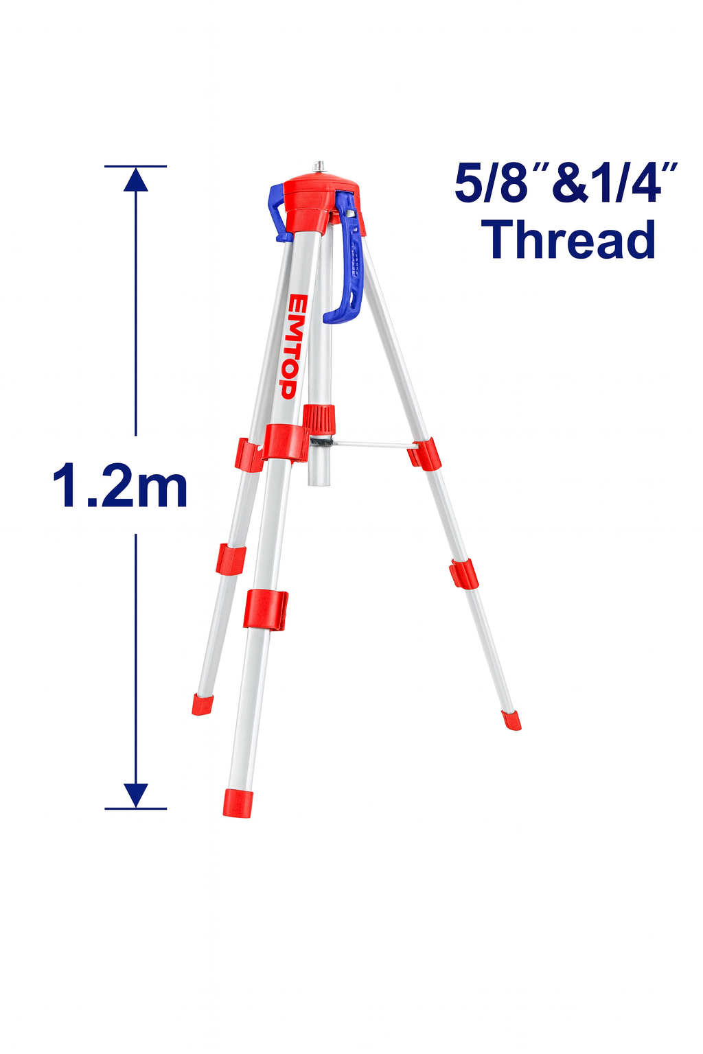 Trípodes para niveles láser, rosca 5/8" y 1/4"