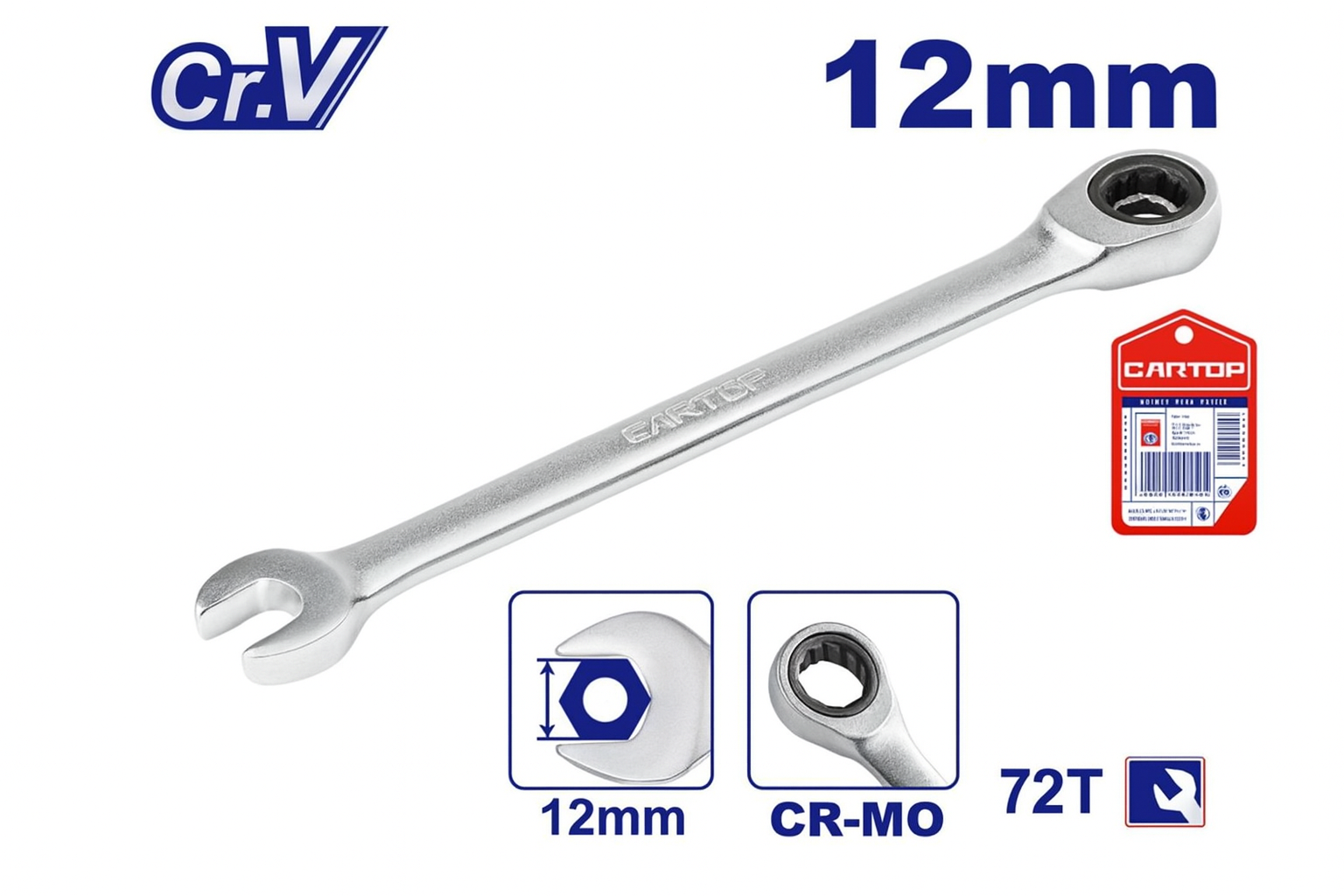 Llave de Ratchet Tamaño: 12 mm