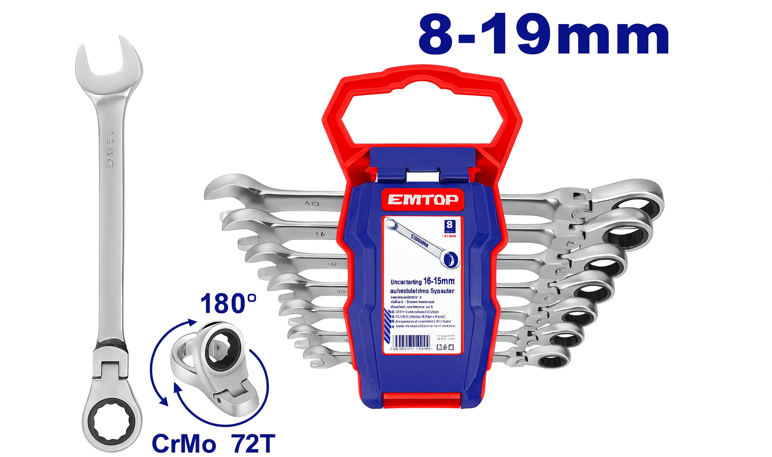 Ratchet spanner set8pcs Ratchet Spanner Set
