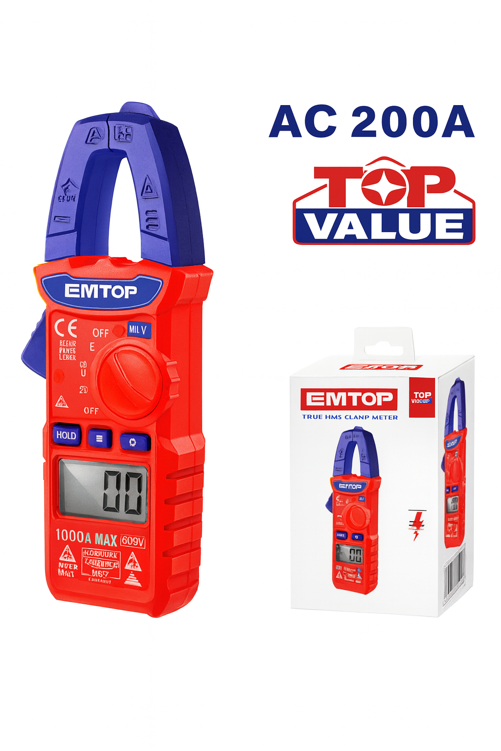 Multimetro para electricista Digital 200A