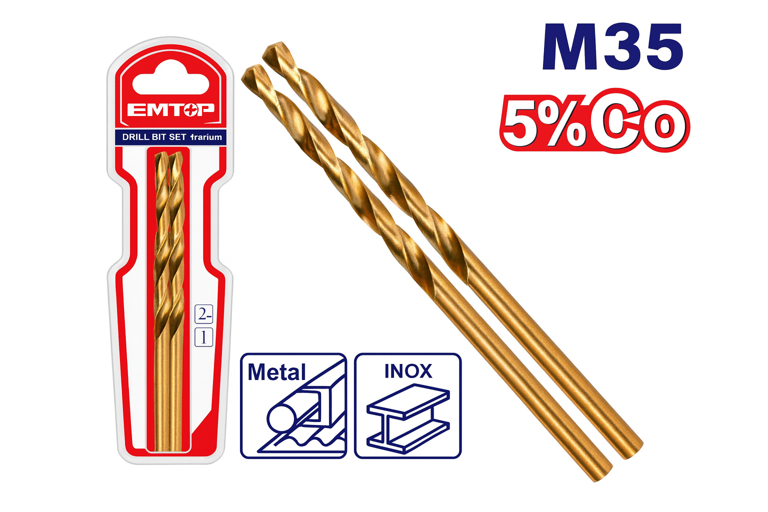 2 brocas HSS-CO M35
