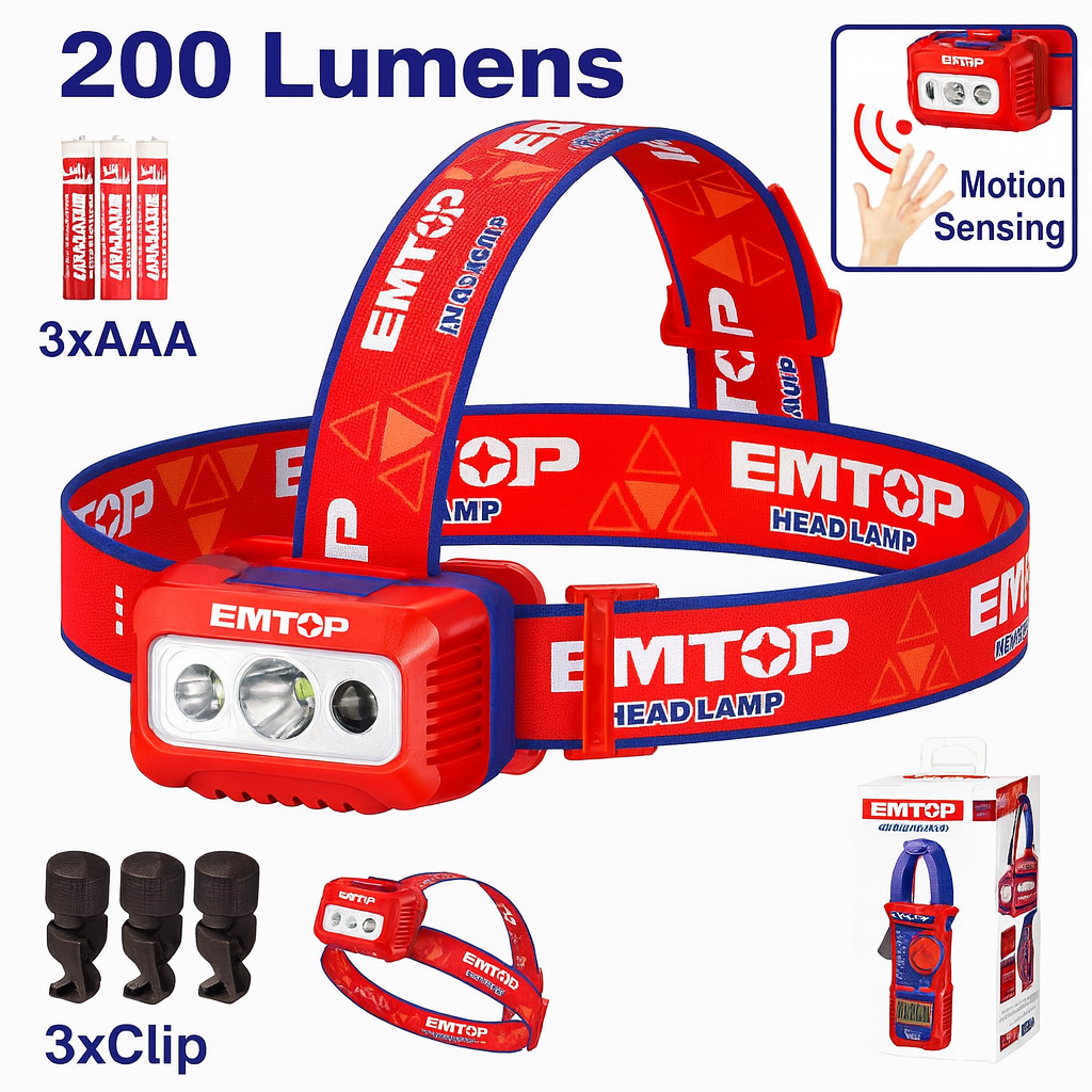 Linterna Frontal 200 Lúmenes – IPX4