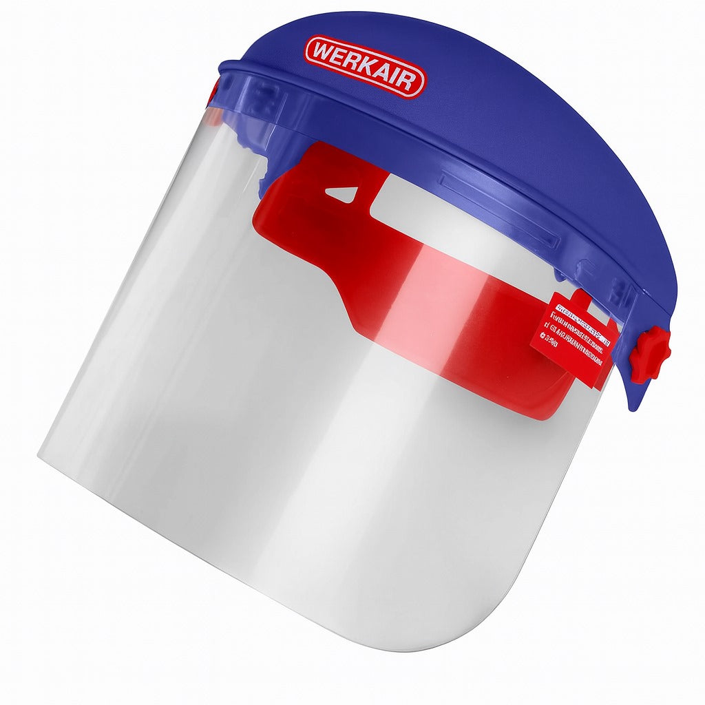 Careta de protección EMTOP con visor resistente a impactos y banda ajustable antibacteriana