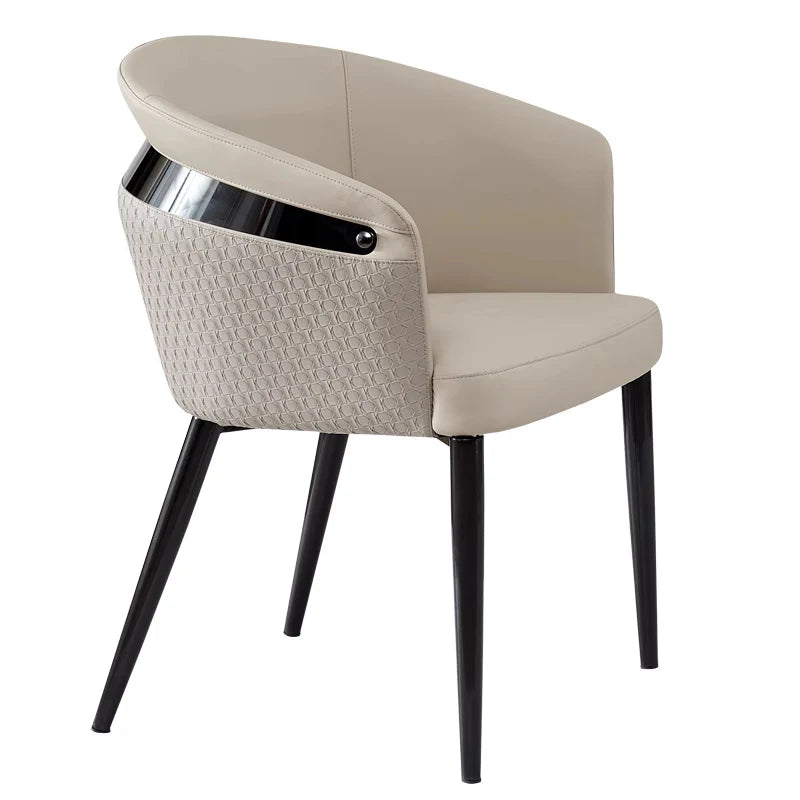 SILLA – Cuero Sintético + Metal + Tela | Moderna, Elegante y Súper Resistente