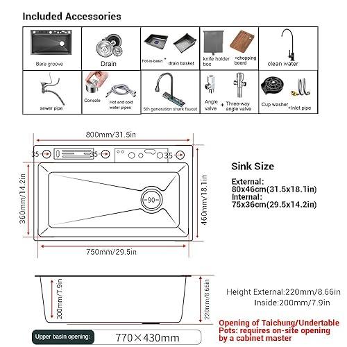 LAVATRASTOS INTELIGENTE con Pantalla | Multifuncional, Moderno y Extra Resistente