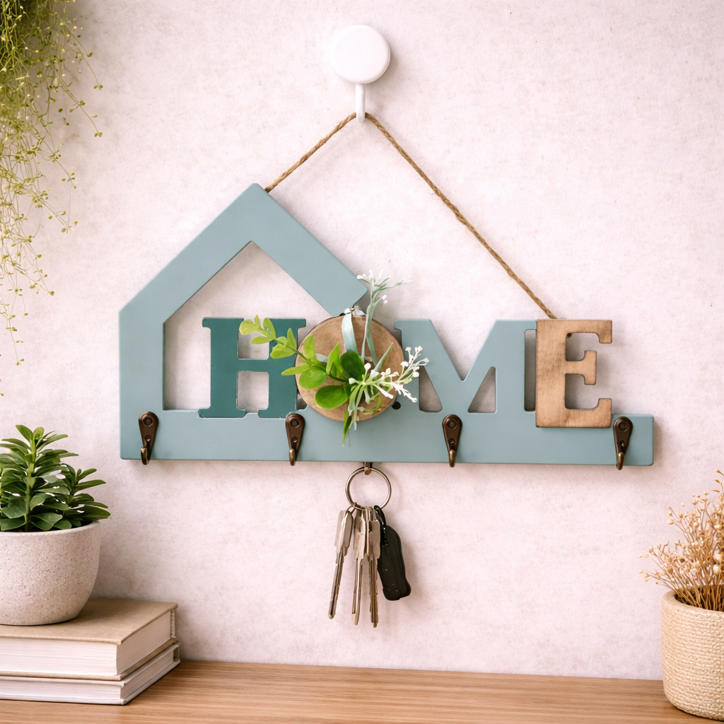 Gancho decorativo de madera