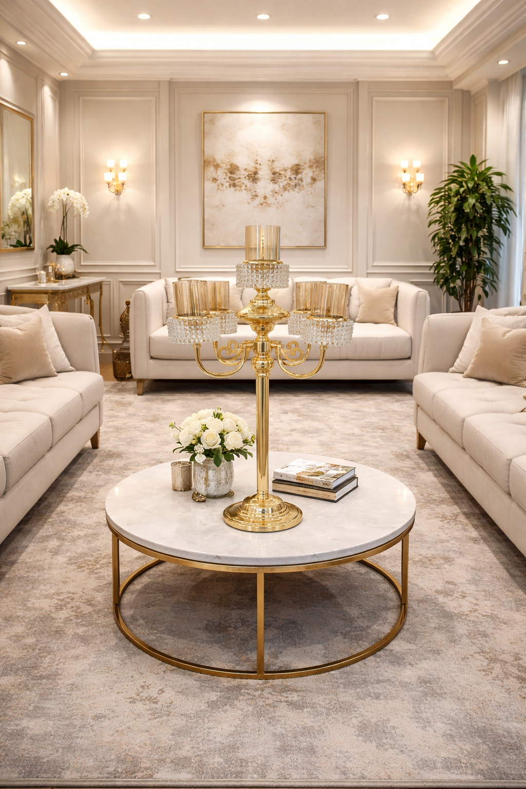 Candelabro Decorativo – Pieza Grande y Elegante