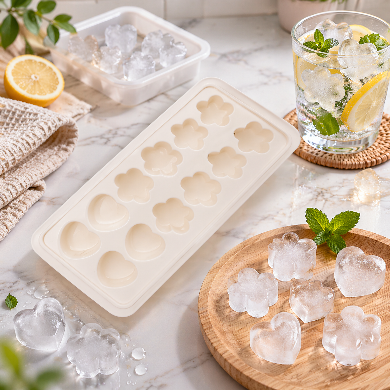Molde de PVC para Hielo – Práctico, Flexible y Reutilizable