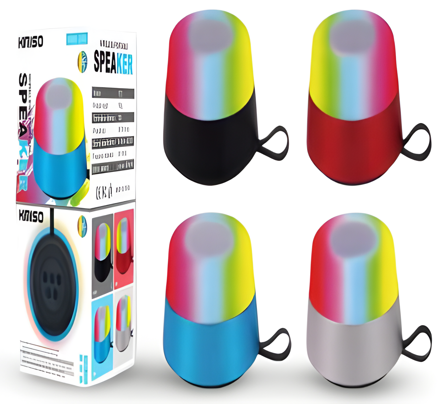 Bocina Reproductor AM/FM Portátil – Variedad de Colores y Estilo Moderno