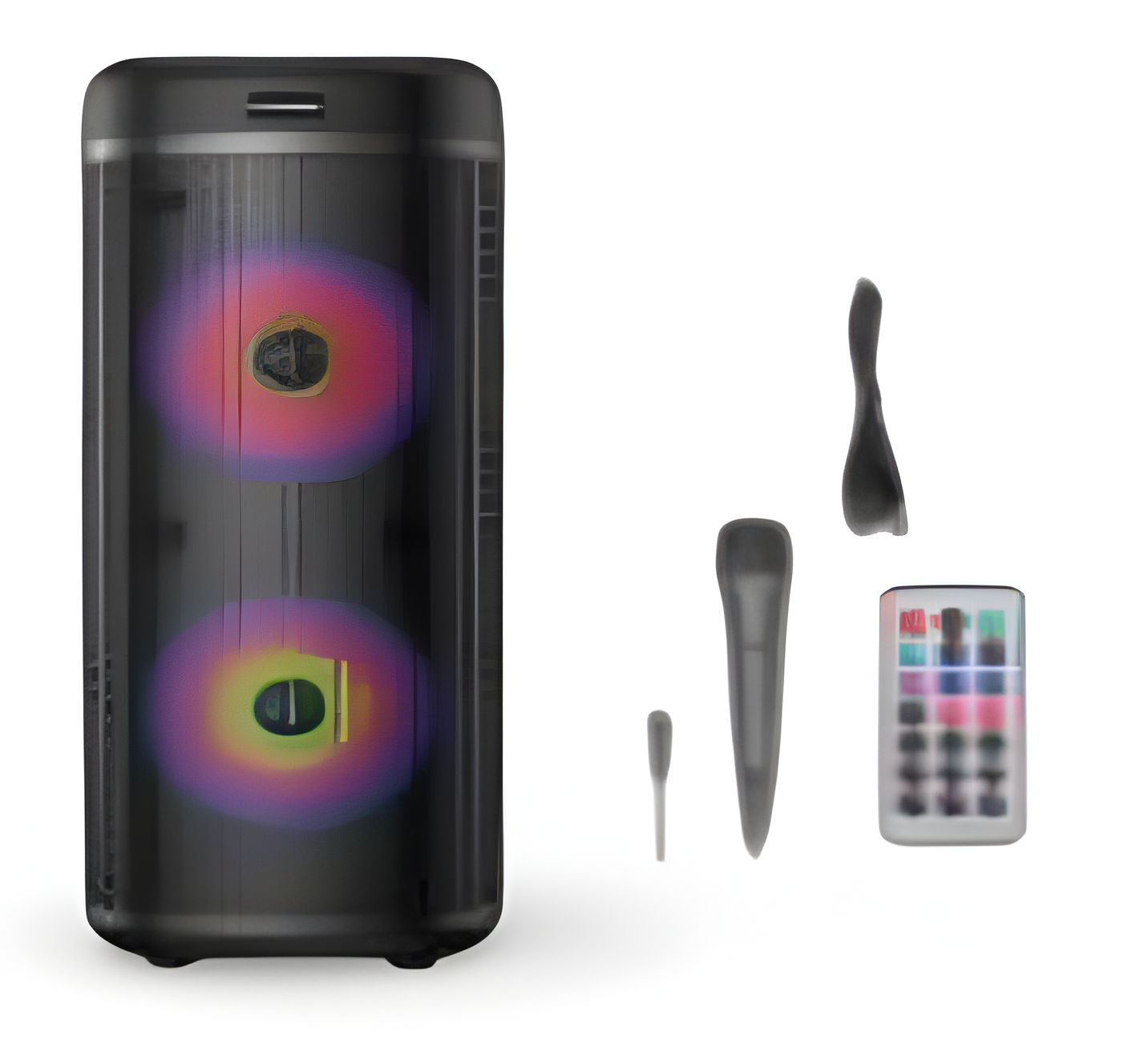 Bocina Reproductor con Micrófono – Sonido Envolvente y Luces LED