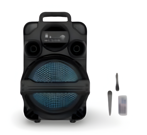 Bocina Reproductor con Micrófono – Sonido Potente y Diseño Portátil