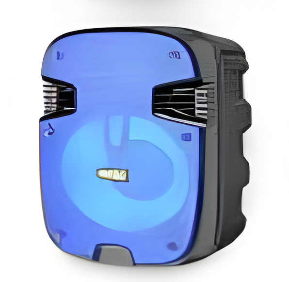 Bocina Reproductor con Micrófono – Diseño Compacto y Luces LED