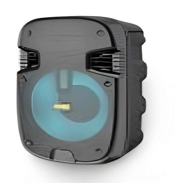 Bocina Reproductor con Micrófono – Diseño Compacto y Luces LED