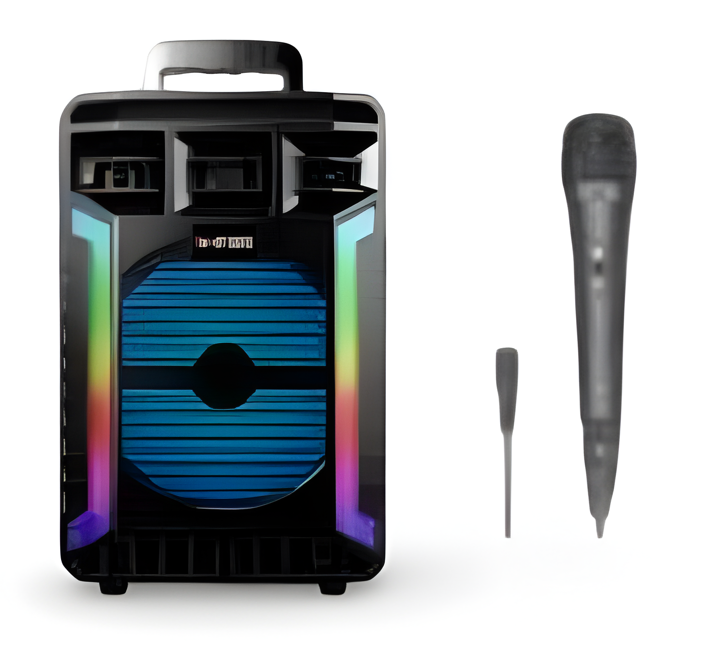 Bocina Reproductor con Micrófono – Sonido Potente y Luces LED