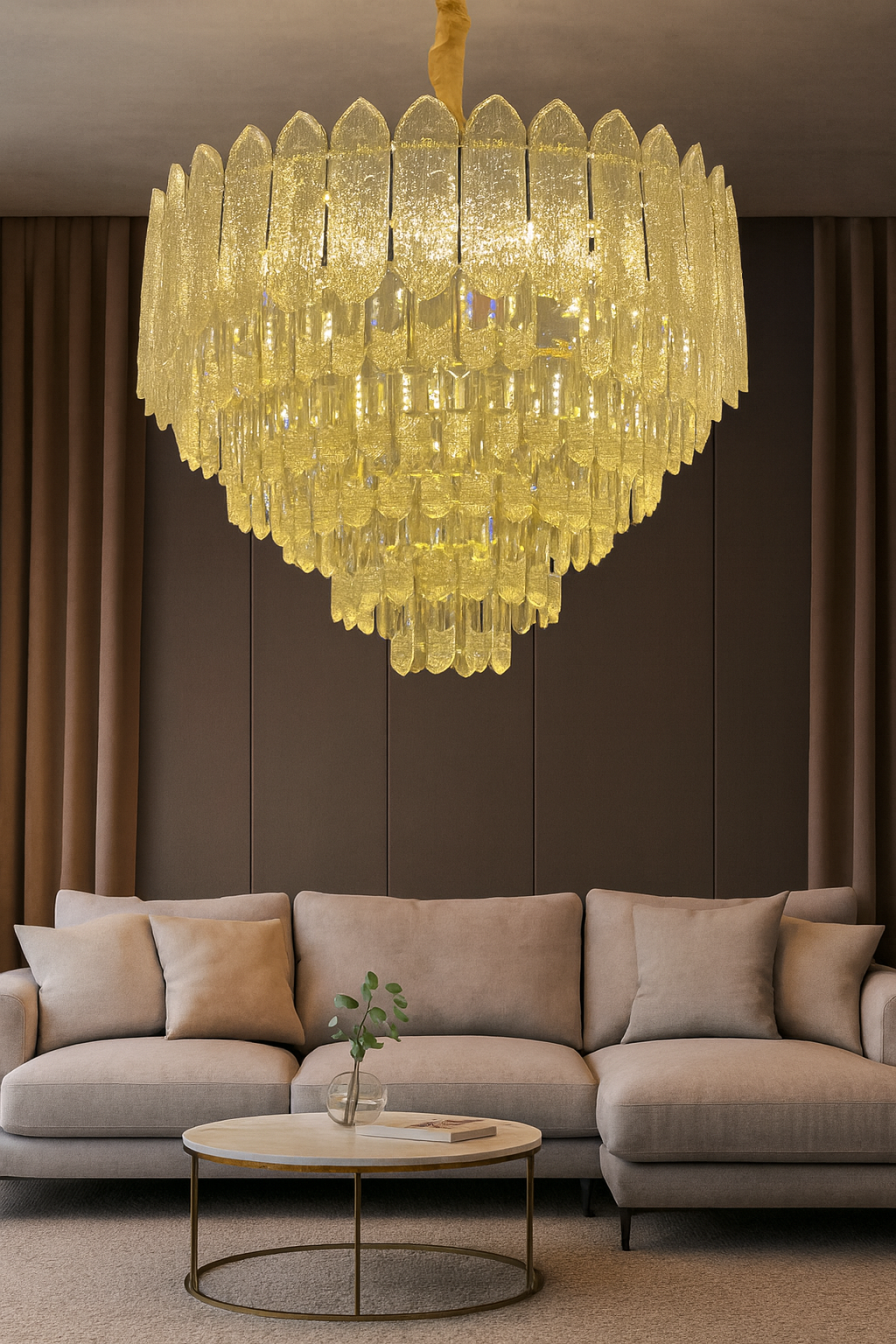 Lámpara de Cristal de Lujo