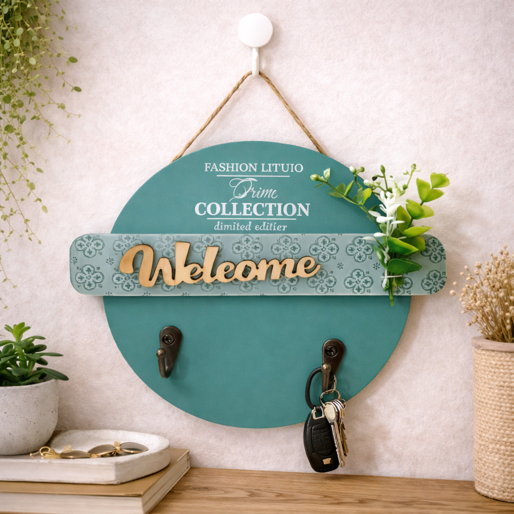 Gancho decorativo de madera