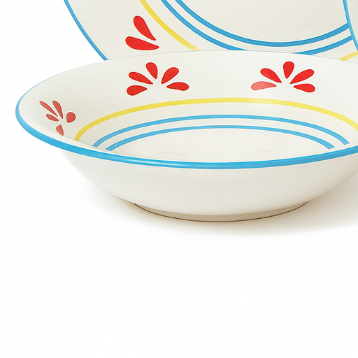 Vajilla de 16 piezas barro blanco