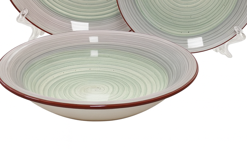 Set de plato y bowl de ceramica variedad