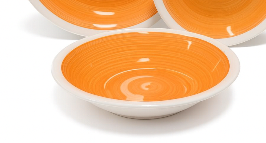 Set de plato y bowl de ceramica variedad