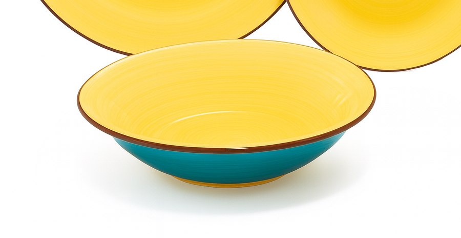 Set de plato y cuenco de ceramica variedad