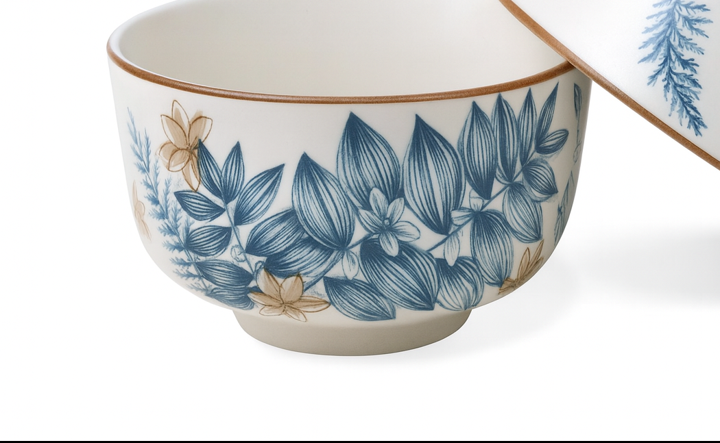 6" Tazón recto con estampado