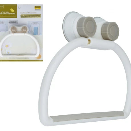 Aro Porta Toalla Adhesivo con Ventosas