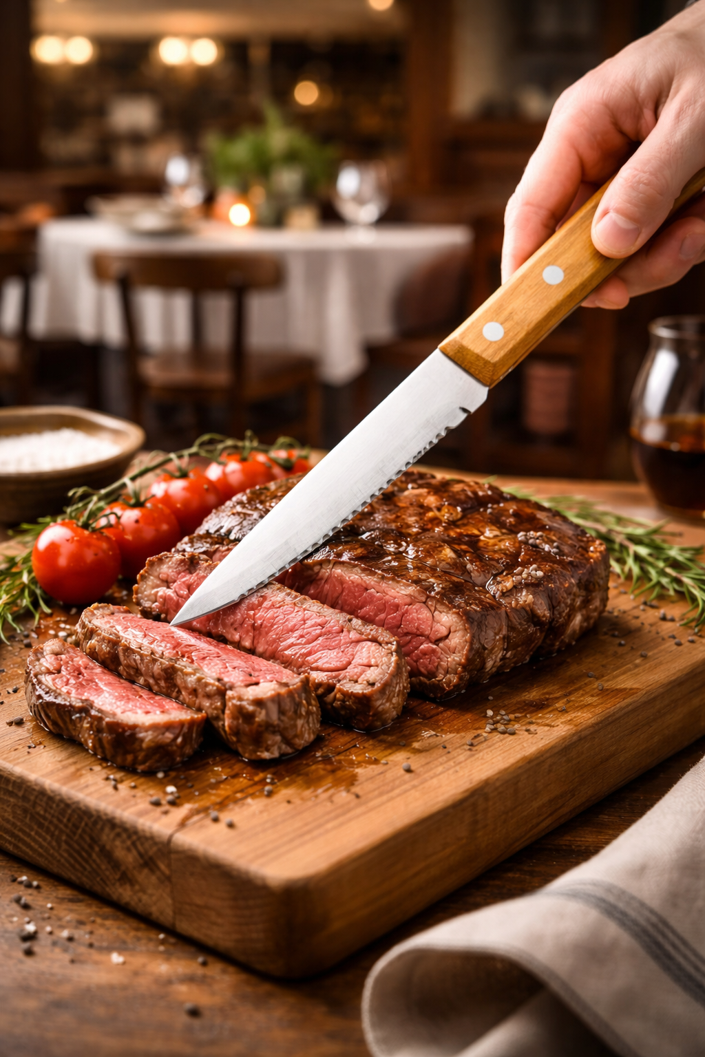 Cuchillo de Carne para Mesa – Filo Preciso, Elegante y Duradero