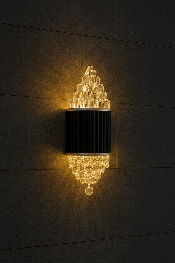 Lámpara de Pared Cilíndrica Negra E27 IP54 – Diseño Moderno 🖤✨