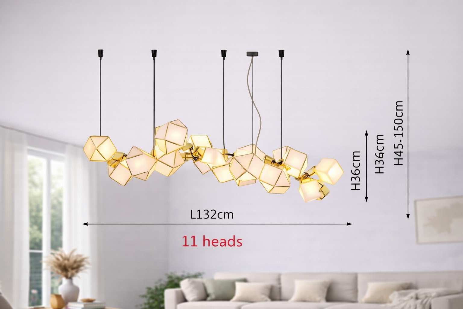 Lámpara LED Decorativa de Techo Colgante