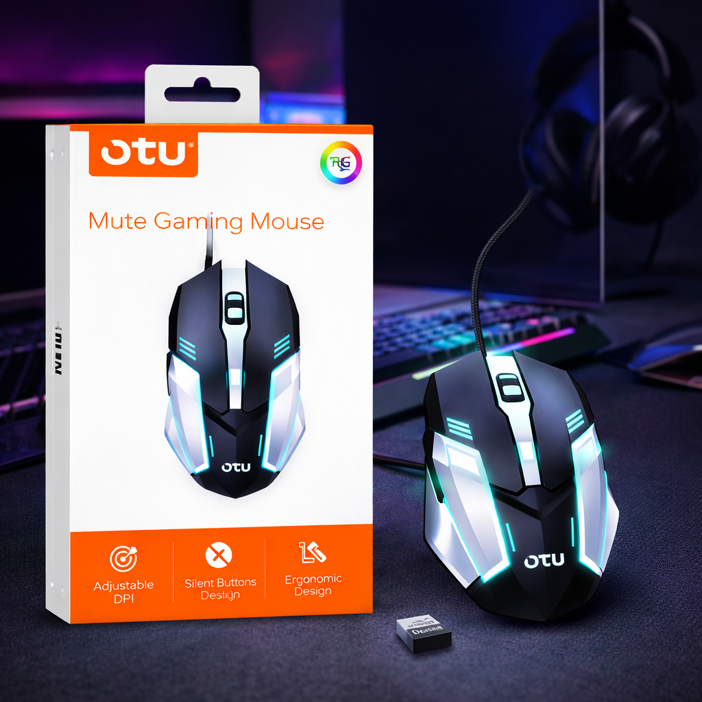 Mouse Gamer con Cable USB Negro – Precisión y Control en Cada Movimiento