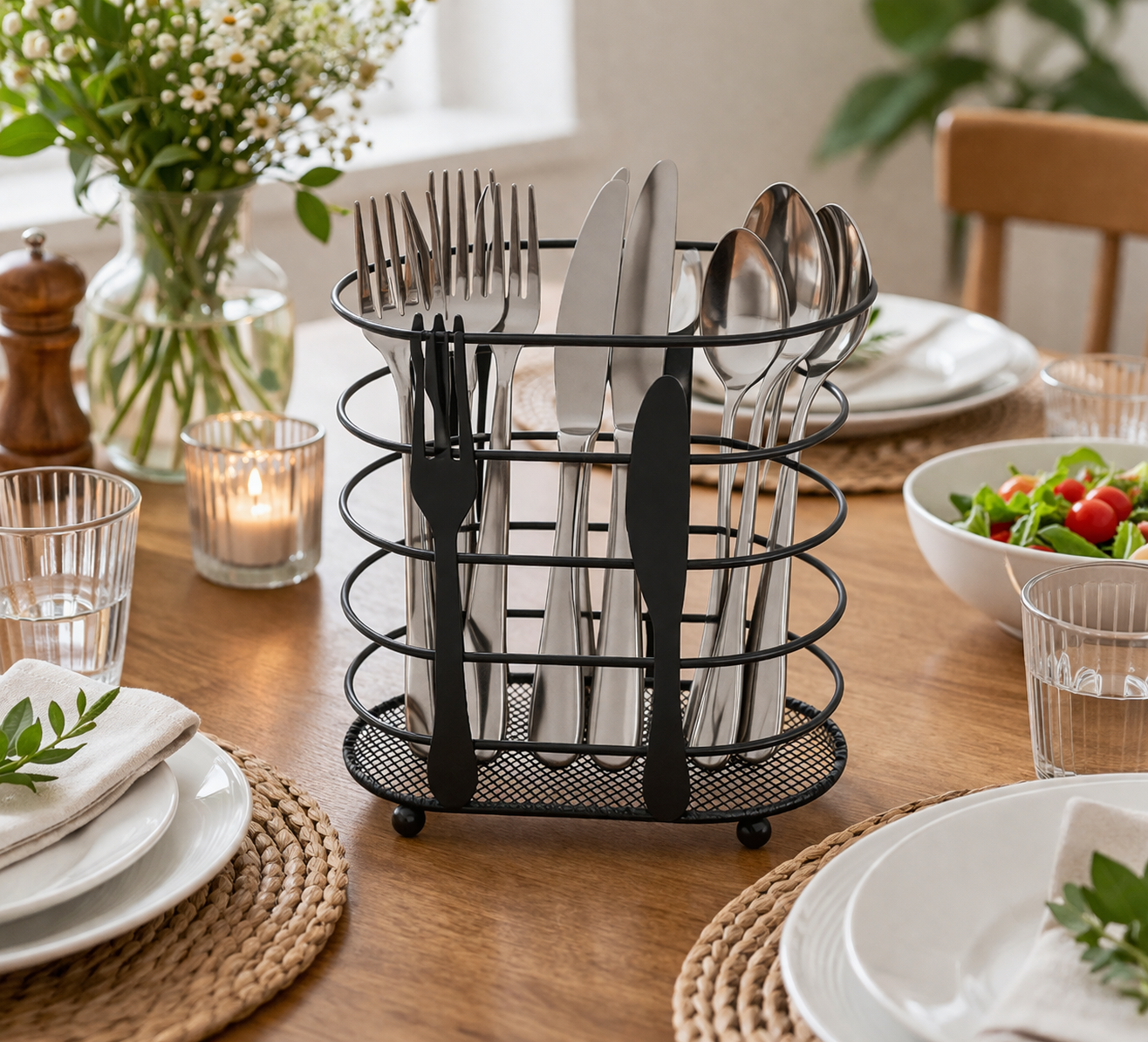 Organizador Multiusos con Compartimentos – Orden y Estilo en tu Cocina