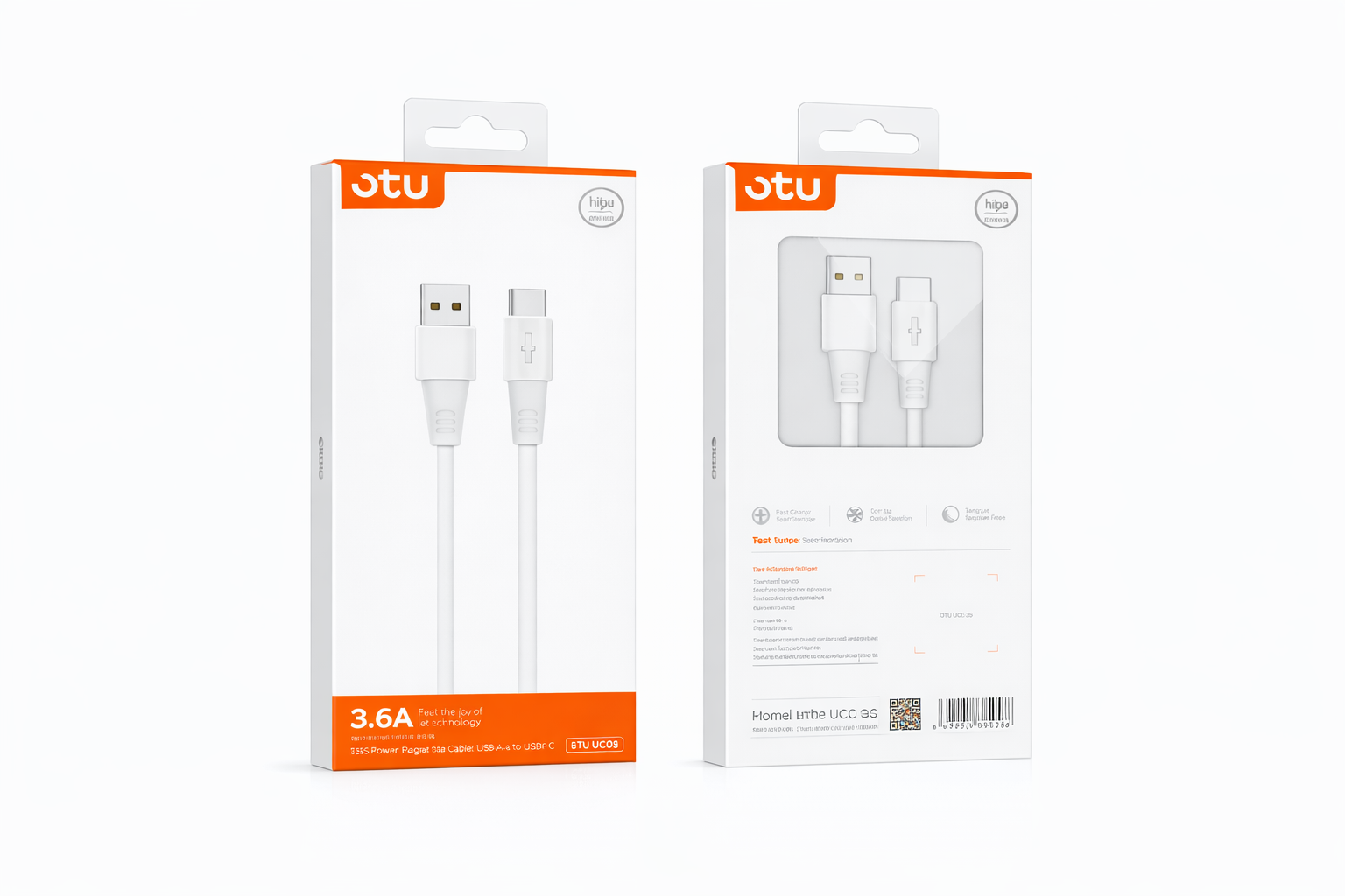 Cable de Carga Blanco de 5A y 1 m – Carga Rápida y Práctica