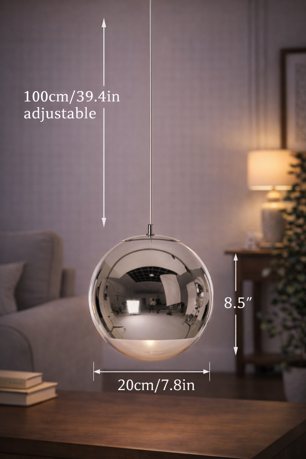 Lámpara LED de Techo Colgante- Reflejos de Modernidad