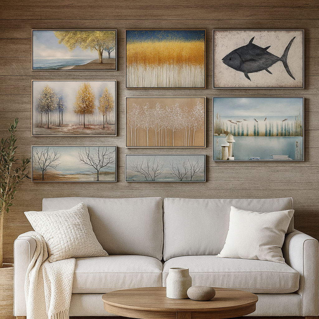 Cuadro decorativo modelo 60×120 cm, diseño moderno para decoración de interiores