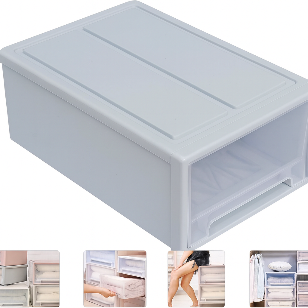 Caja Plástica para Almacenamiento de Ropa
