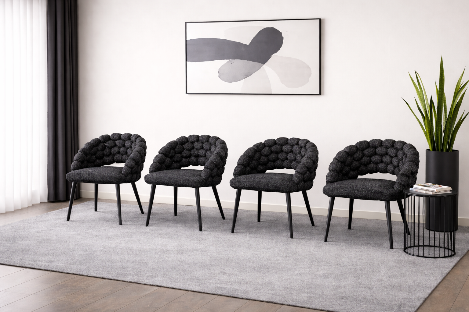 Silla  – Tela + Metal | Moderna, Elegante y Súper Resistente