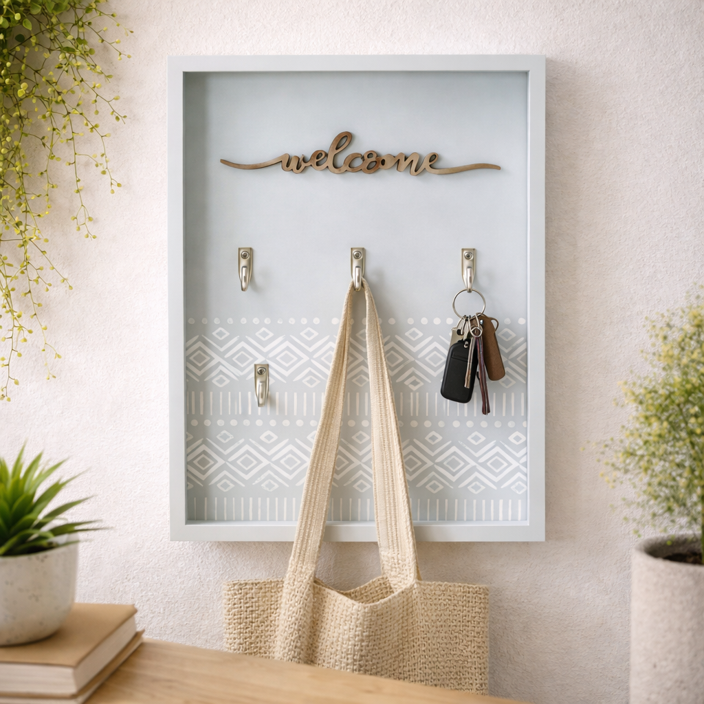 Gancho decorativo de madera