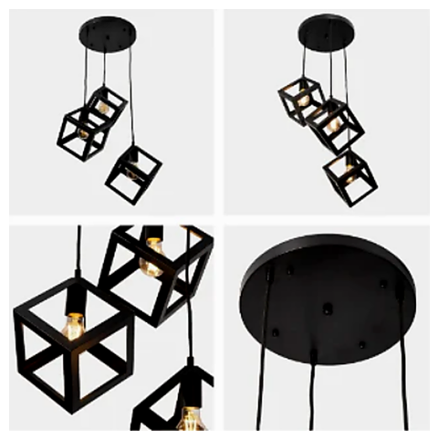 Lámpara Colgante de 3 Luces