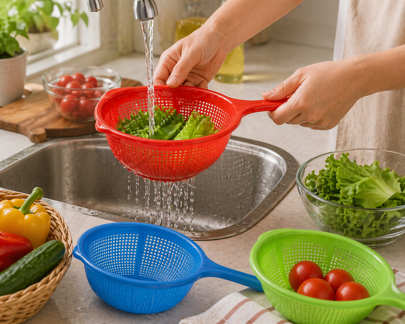 Embudo para cocina/ colador plastico